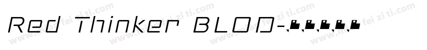 Red Thinker BLOD字体转换